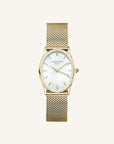 ROSEFIELD OVAL PEARL FACE MESH WATCH