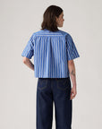 LEVIS HARLIE SS CROPPED SHIRT - DOUBLE DUTCH STRIPE