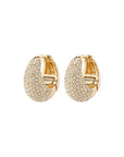 PILGRIM FOCUS EARRINGS GOLD CRYSTAL