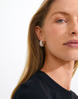 PILGRIM FOCUS EARRINGS GOLD CRYSTAL