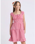 EVE GIRL ELSA GINGHAM DRESS 8-14