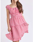 EVE GIRL ELSA GINGHAM DRESS 8-14