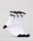 STUSSY GRAFFITI CREW SOCK 3 PACK