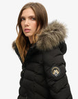 SUPERDRY FUJI FAUX FUR HOOD MID LENGTH