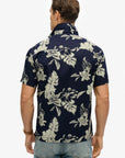 SUPERDRY HAWAIIAN PRINT SHIRT CHRISSY INDIGO