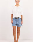 IVY + JACK KINDLY POCKET FRONT DENIM SHORTS