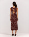MINK PINK CEDAR TIE BACK MIDI DRESS