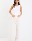 AMONG THE BRAVE ZOEY HIGH RISE WIDE LEG POCKET JEAN