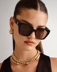 LE SPECS THE ILLUSION SUNGLASSES - BLACK POLARISED