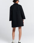 KAREN WALKER ZIP FRONT SWEATSHIRT DRESS