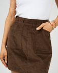 ALL ABOUT EVE PARKER CORD SKIRT