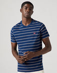 LEVIS SS ORIGINAL HM TEE TAPER STRIPE TEE - TRUE INDIGO