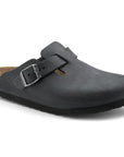 BIRKENSTOCK BOSTON OILED LEATHER - REGULAR - BLACK