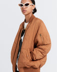 KAREN WALKER QUILTED BOMBER JACKET