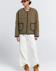 KAREN WALKER QUILTED DRIFT JACKET