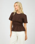 ALL ABOUT EVE LIPA RUCHED TOP