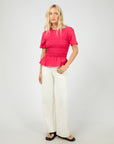 ALL ABOUT EVE LIPA RUCHED TOP