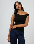 ALL ABOUT EVE KYLIE OFF SHOULDER TOP