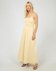 ALL ABOUT EVE ALESSA LINEN MAXI DRESS