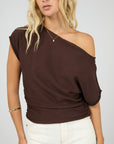 ALL ABOUT EVE ORLA OFF THE SHOULDER TOP