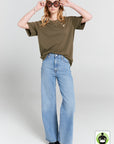 KAREN WALKER EMBROIDERED RUNAWAY GIRL CLASSIC TEE
