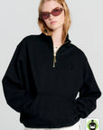 KAREN WALKER RUNAWAY GIRL ZIP-UP SWEATSHIRT