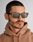 LE SPECS NOCTURNAL HABIT SUNGLASSES - UMBER POLARISED