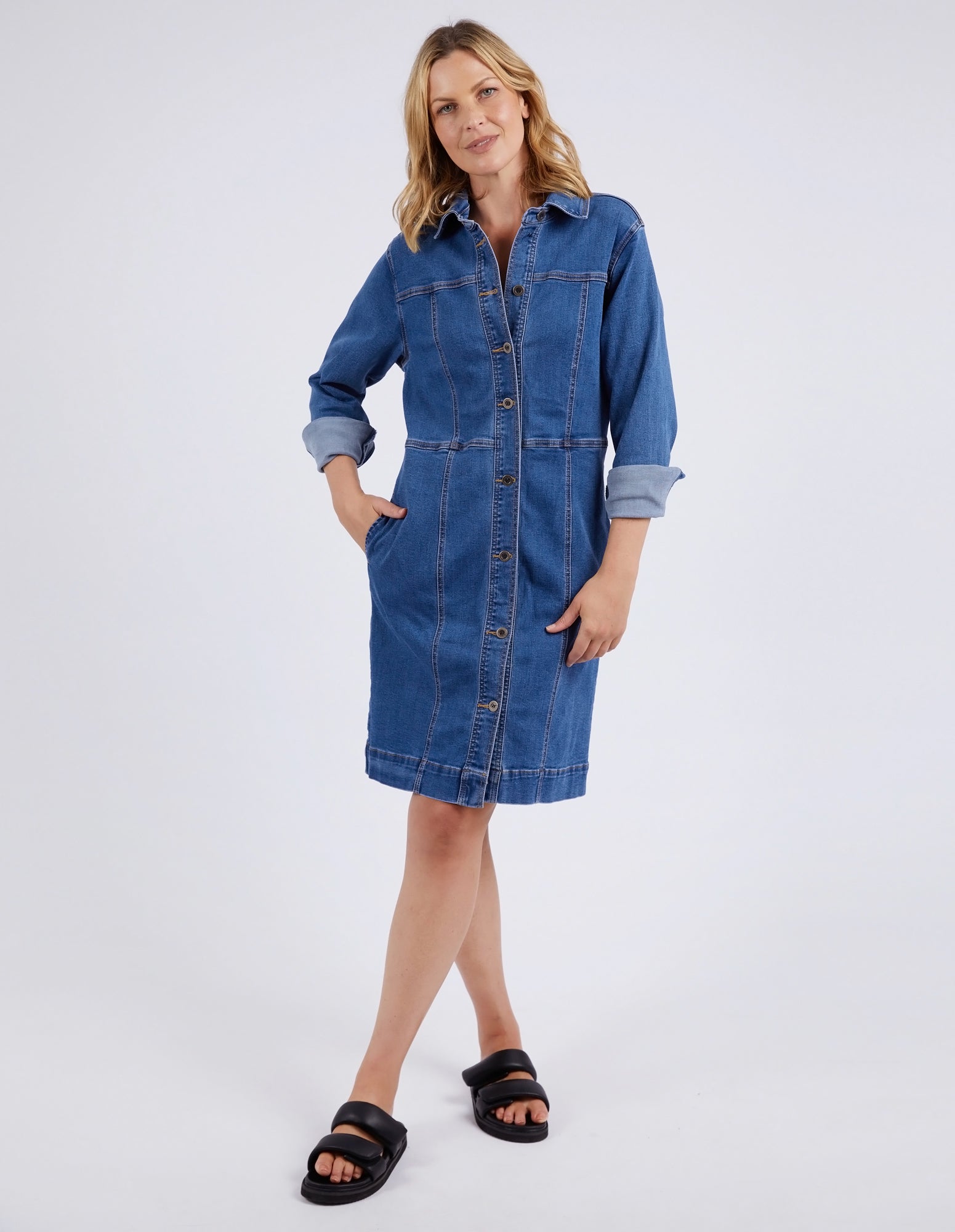 elm denim dress Elm Lifestyle River Denim Dress