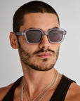 LE SPECS IMPOSSIBLE SUNGLASSES - PEWTER