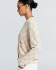 KAREN WALKER MONOGRAM KNIT CARDIGAN