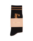 KAREN WALKER RUNAWAY GIRL SOCKS 2 PACK BLACK/PINK