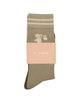 KAREN WALKER RUNAWAY GIRL SOCKS 2 PACK SAGE/OLIVE