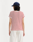 LEVIS MARGOT TEE - CAPTAIN STRIPE SCARLET SMILE