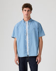LEVIS SS AUTHENTIC BUTTON DOWN - ELI MEDIUM BLUE