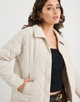 AMONG THE BRAVE ABOLSUTE COLLARED QUILTED JACKET