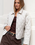 AMONG THE BRAVE ABOLSUTE COLLARED QUILTED JACKET