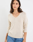 STORIES BE TOLD AFTERNOON RELAXED V NECK KNIT JUMPER