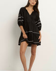 IVY + JACK AGAIN SS TIERED SMOCK DRESS