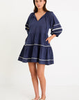 IVY + JACK AGAIN SS TIERED SMOCK DRESS