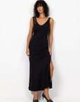 BLAK ALEX BIAS CUT MAXI DRESS