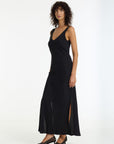 BLAK ALEX BIAS CUT MAXI DRESS