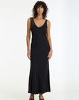 BLAK ALEX BIAS CUT MAXI DRESS