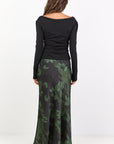 STORIES BE TOLD PRODIGY SATIN BIAS CUT MAXI SKIRT