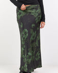 STORIES BE TOLD PRODIGY SATIN BIAS CUT MAXI SKIRT