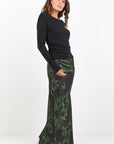 STORIES BE TOLD PRODIGY SATIN BIAS CUT MAXI SKIRT