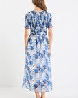 AMONG THE BRAVE APERTURE MIDI DRESS