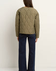 STORIES BE TOLD APEX COLLARLESS PUFFER JACKET