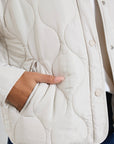 STORIES BE TOLD APEX COLLARLESS PUFFER JACKET