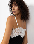 BLAK ARIA LACE TRIM BIAS DRESS