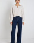 AMONG THE BRAVE AUTHENTIC CHUNKY CREWNECK CARDIGAN